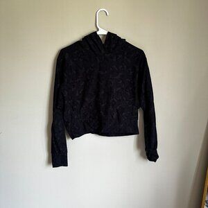 Athleta Printed Crop Hoodie